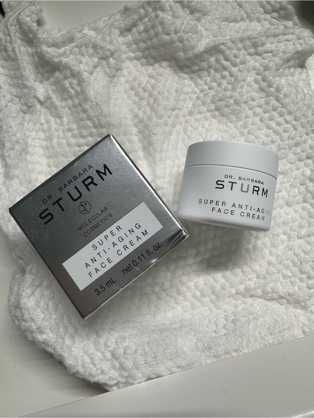 Dr. Barbara Sturm Face Cream Jar and Silver Box — White, Silver